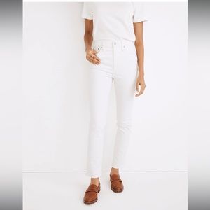 Madewell The Petite High-Rise Perfect Vintage Jean in Tile White